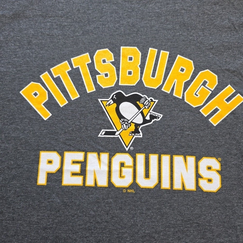 Champion Pittsburgh Penguins Mens T Shirt Short Sleeve Gray New NHL Small - Picture 4 of 8